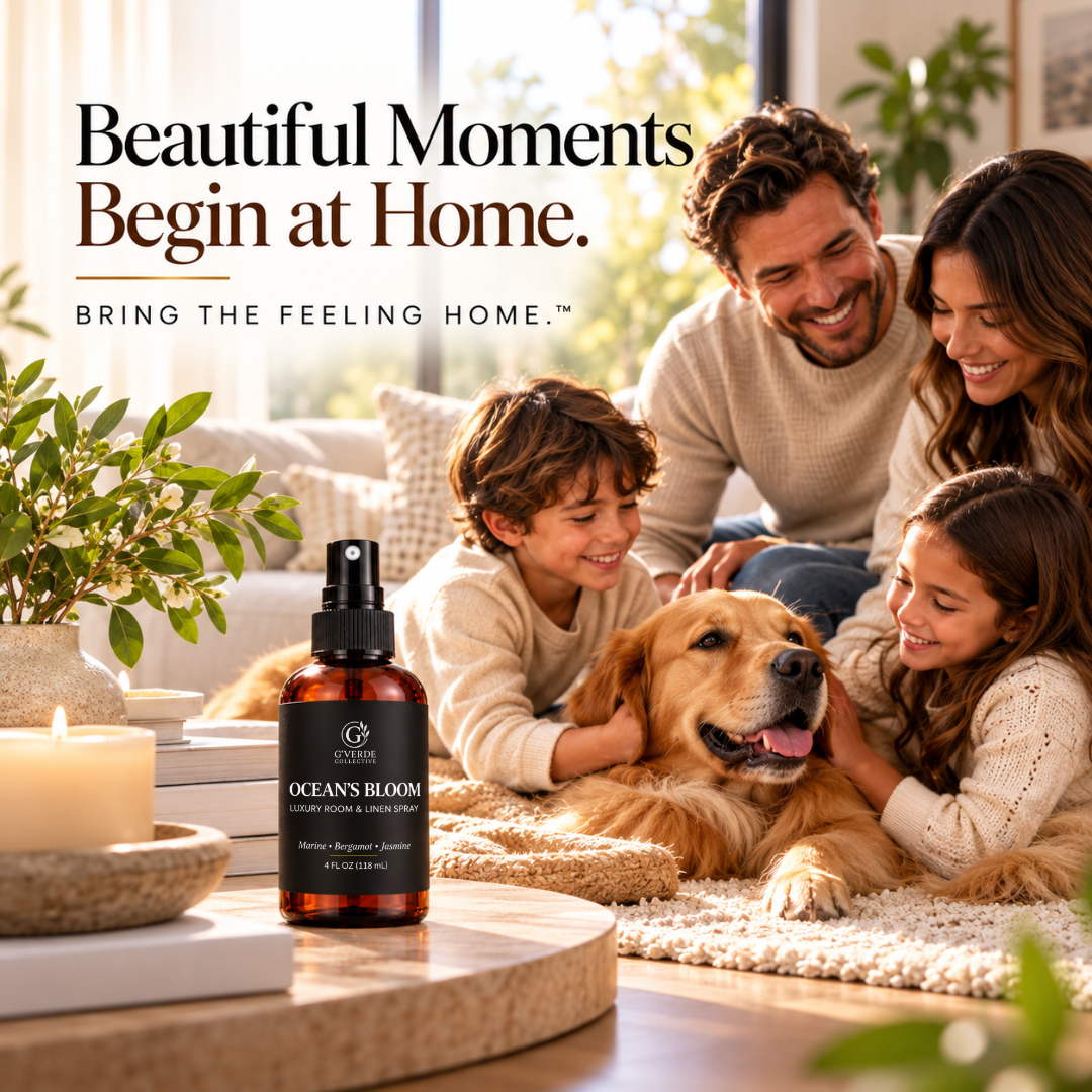 Ocean’s Bloom — Luxury Room & Linen Spray · Airy, Refreshing & Coastal Resort-Inspired Fragrance