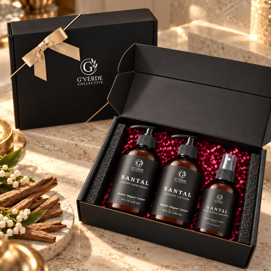 Santal — Luxury Home Ritual Set · Warm, Woody & Modern Hotel-Inspired Fragrance