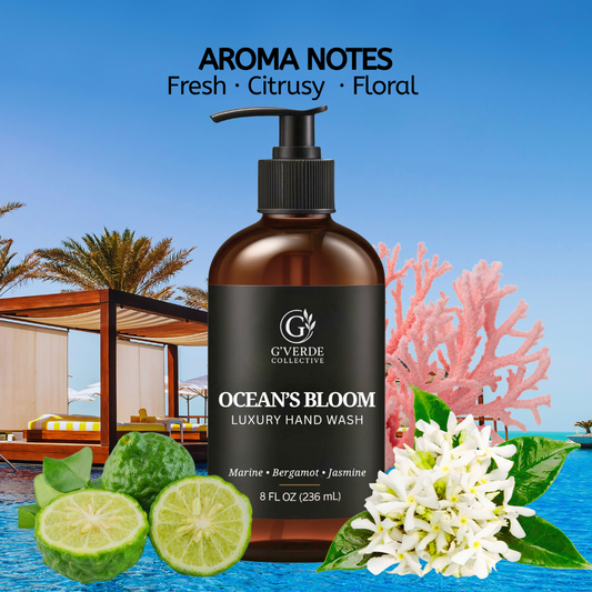 G’Verde Collective Ocean’s Bloom Luxury Hand Wash | Inspired by the Signature Scents of 5-Star Hotels