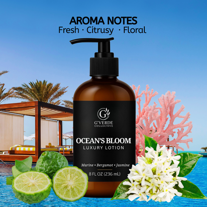 G’Verde Collective Ocean’s Bloom Luxury Hand and Body Lotion | Inspired by the Signature Scents of 5-Star Hotels