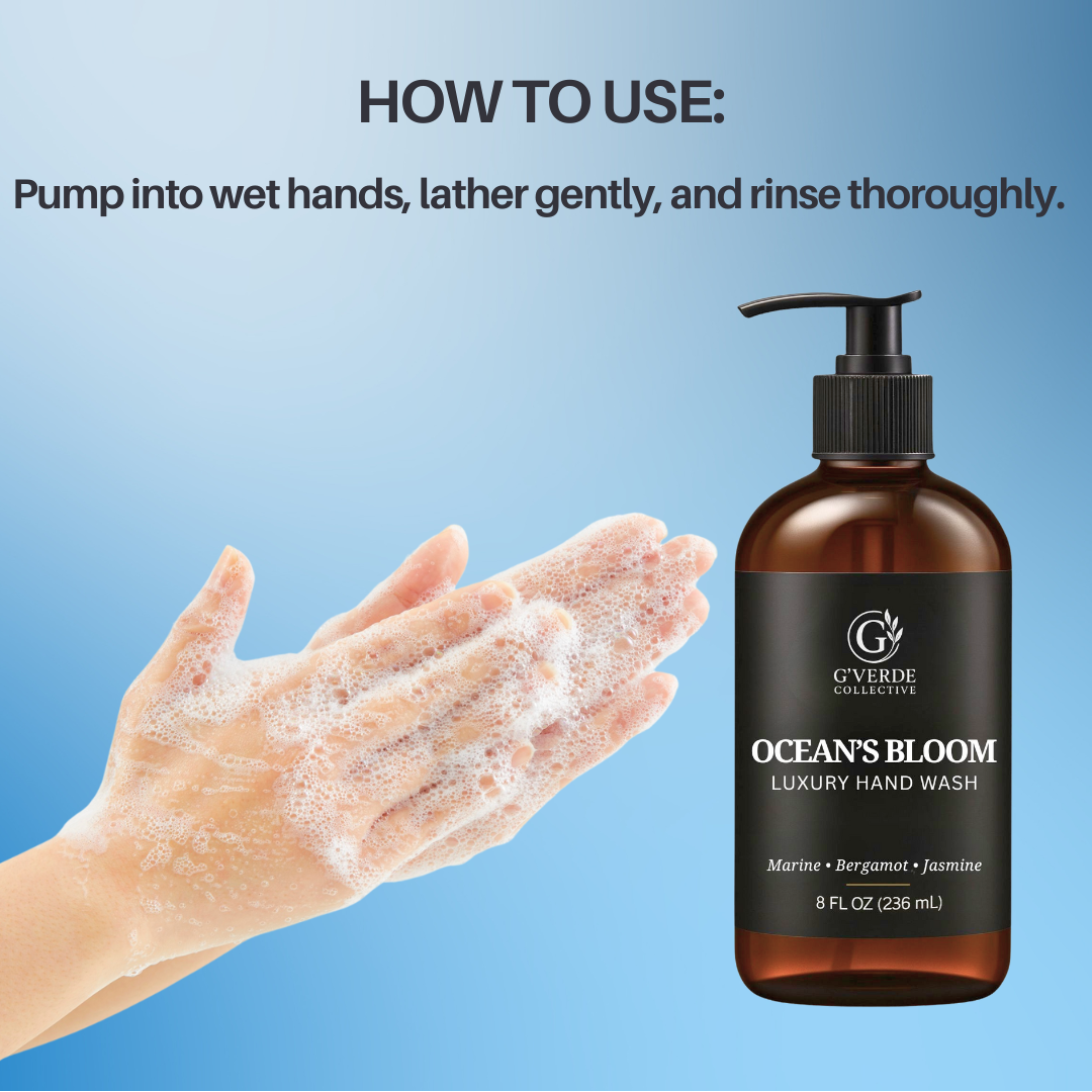 G’Verde Collective Ocean’s Bloom Luxury Hand Wash | Inspired by the Signature Scents of 5-Star Hotels
