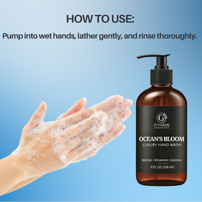 G’Verde Collective Ocean’s Bloom Luxury Hand Wash | Inspired by the Signature Scents of 5-Star Hotels