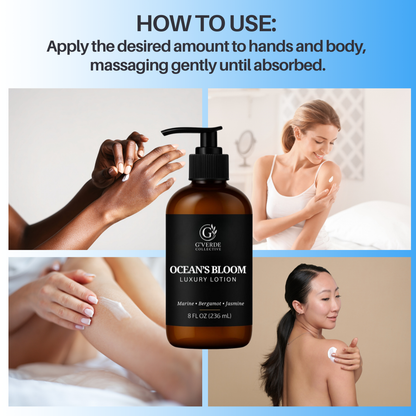 G’Verde Collective Ocean’s Bloom Luxury Hand and Body Lotion | Inspired by the Signature Scents of 5-Star Hotels