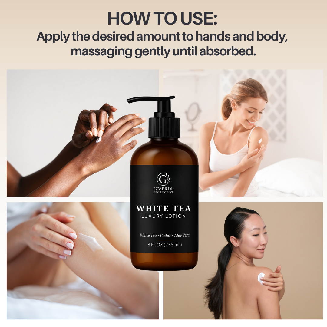 G’Verde Collective White Tea Luxury Hand and Body Lotion | Inspired by the Signature Scents of 5-Star Hotels