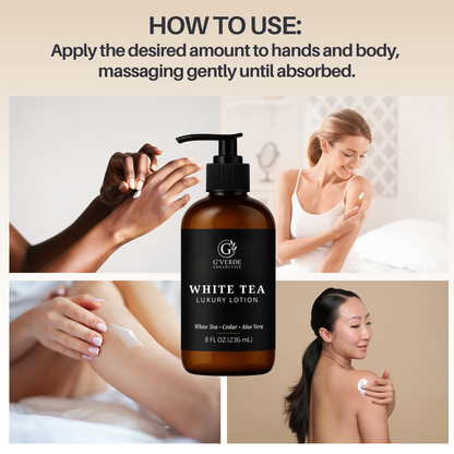 G’Verde Collective White Tea Luxury Hand and Body Lotion | Inspired by the Signature Scents of 5-Star Hotels