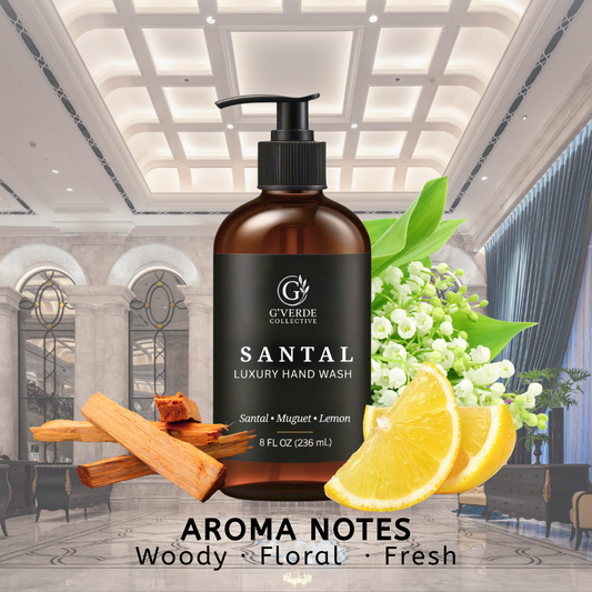 G’Verde Collective Santal Luxury Hand Wash | Inspired by famous perfume houses and the Signature Scents of 5-Star Hotels