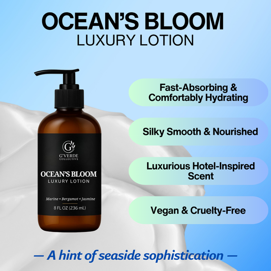 G’Verde Collective Ocean’s Bloom Luxury Hand and Body Lotion | Inspired by the Signature Scents of 5-Star Hotels