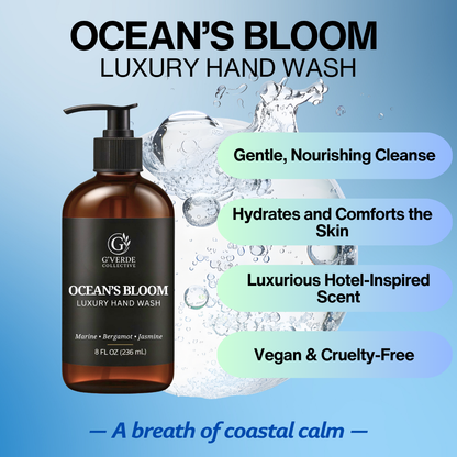 G’Verde Collective Ocean’s Bloom Luxury Hand Wash | Inspired by the Signature Scents of 5-Star Hotels
