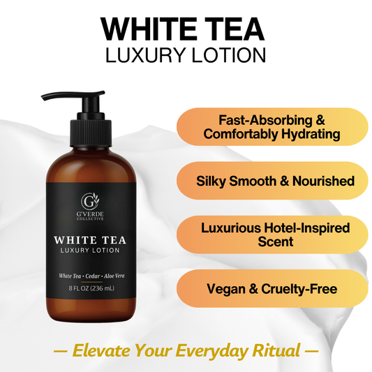 G’Verde Collective White Tea Luxury Hand and Body Lotion | Inspired by the Signature Scents of 5-Star Hotels