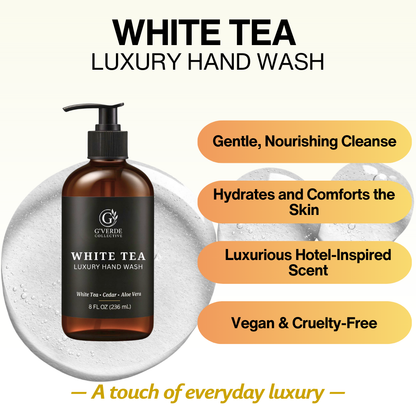 G’Verde Collective White Tea Luxury Hand Wash | Inspired by the Signature Scents of 5-Star Hotels