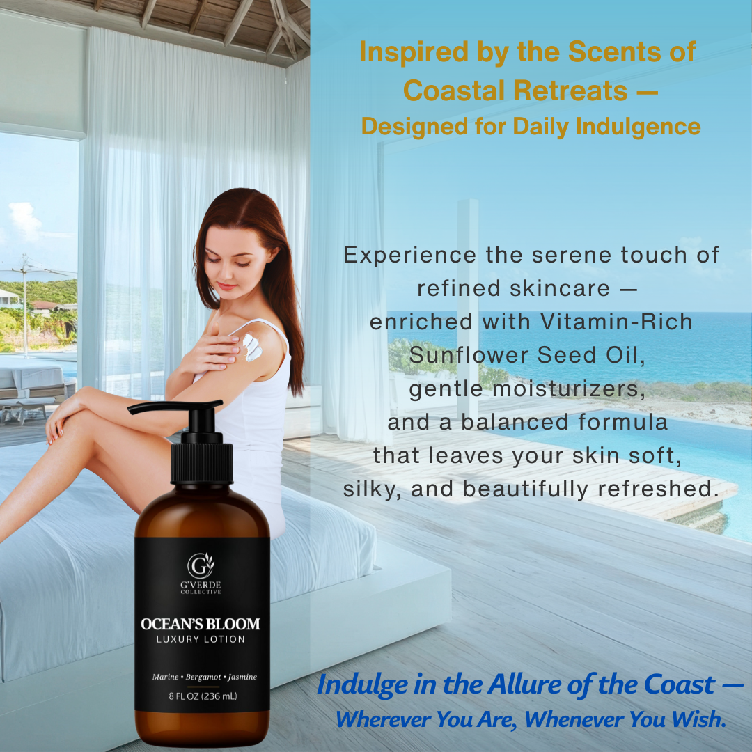 G’Verde Collective Ocean’s Bloom Luxury Hand and Body Lotion | Inspired by the Signature Scents of 5-Star Hotels