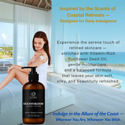 G’Verde Collective Ocean’s Bloom Luxury Hand and Body Lotion | Inspired by the Signature Scents of 5-Star Hotels
