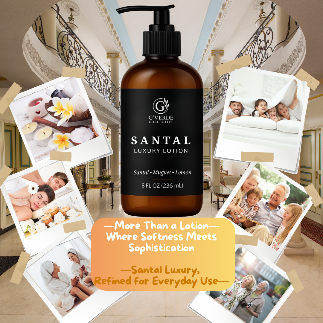 G’Verde Collective Santal Luxury Hand and Body Lotion | Inspired by famous perfume houses and the Signature Scents of 5-Star Hotels