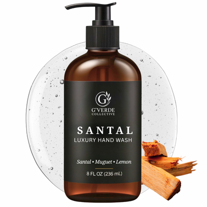 Santal — Luxury Hand Wash · Warm woods & gentle cleanse