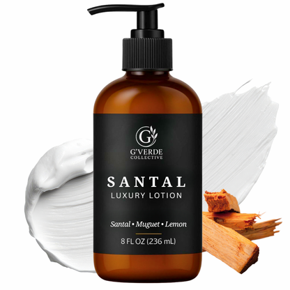 Santal — Hand & Body Lotion · Warm woods & soft hydration