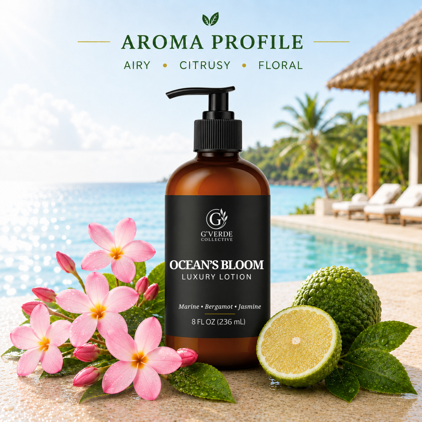 Ocean’s Bloom — Hand & Body Lotion · Airy, fresh & soft hydration