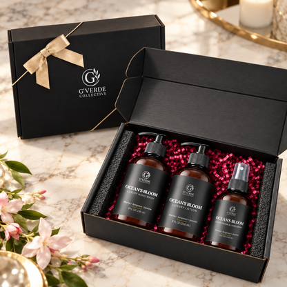 Ocean’s Bloom — Luxury Home Ritual Set · Airy, Floral & Coastal Resort-Inspired Fragrance