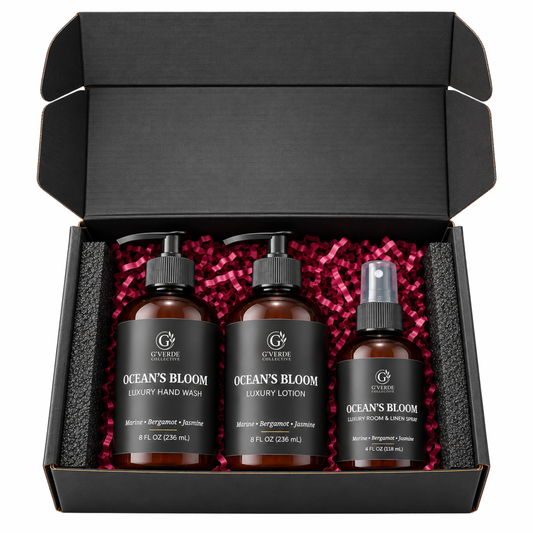 Ocean’s Bloom — Luxury Home Ritual Set · Airy, Floral & Coastal Resort-Inspired Fragrance