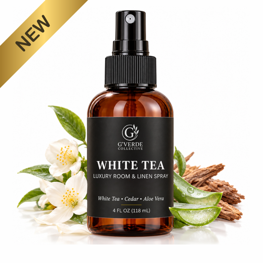 White Tea — Luxury Room & Linen Spray · Soft, Calming & Spa-Inspired Fragrance