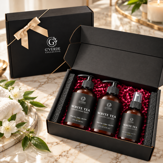 White Tea — Luxury Home Ritual Set · Fresh, Clean & Five-Star Spa-Inspired Fragrance